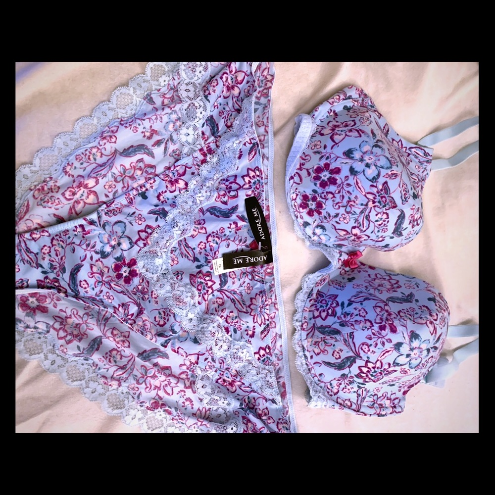 Adore Me bra and panties set. Smoke free home. New